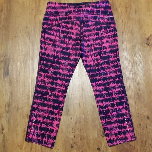 Nike running capri leggings navy blue and pink 🔥 - Picture 4 of 6